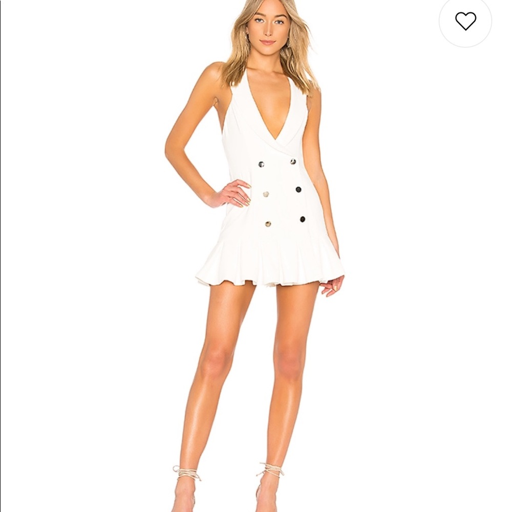 NBD Lenore mini dress in ivory